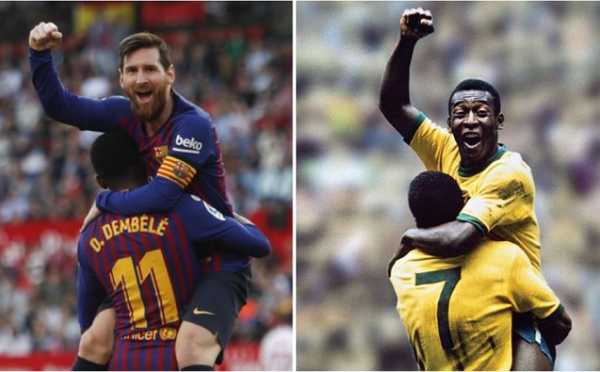 “Vua bóng đá” Pele gửi thư khen tặng Messi vì phá được kỷ lục của mình