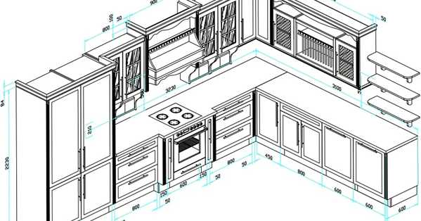 Kích Thước Tủ Bếp Tiêu Chuẩn Và Phong Thủy Nhất Cho Người Việt