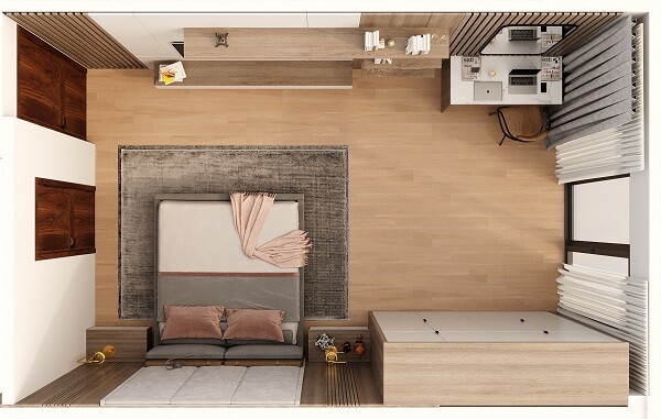 Phong cách thiết kế nội thất chung cư 50m2