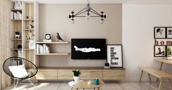 Cách tính kích thước kệ tivi treo tường chuẩn
