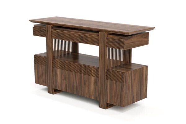 Kệ trang trí gỗ tự nhiên - gỗ óc chó