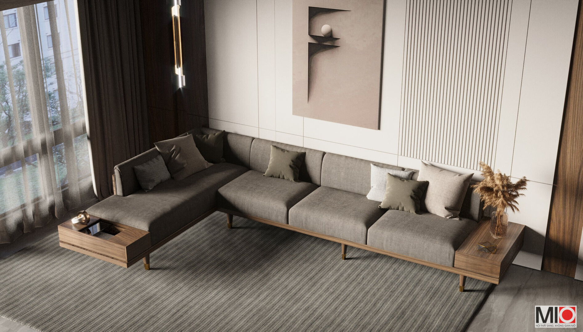 Sofa gỗ tự nhiên